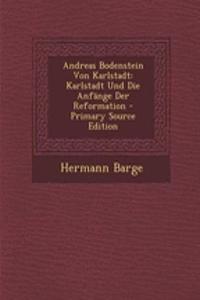 Andreas Bodenstein Von Karlstadt