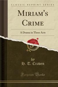 Miriam's Crime
