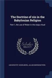 Doctrine of sin in the Babylonian Religion