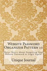 Website Password Organizer Pattern 11