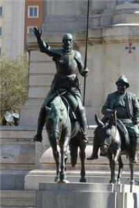 Don Quixote and Sancho Panza Cervantes Monument Madrid Spain Journal