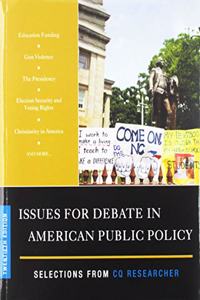 Bundle: Rinfret: Public Policy 1e (Paperback) + CQ Researcher: Issues for Debate in American Public Policy (Paperback)