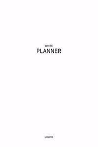 Undated White Planner