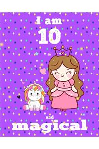 unicorn journal i am 10 and magical