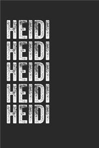 Name HEIDI Journal Customized Gift For HEIDI A beautiful personalized