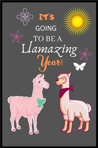 It's Going to be a LLamazing Year!: Awesome Llama Journal and Happy Birthday Notebook