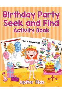 Birthday Party Seek and Find Activity Book