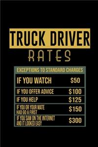 Truck driver rates