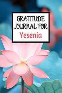 Gratitude Journal For Yesenia
