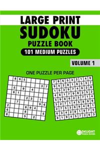 Large Print Sudoku Puzzle Book Medium