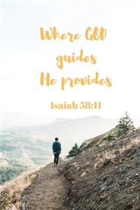 Where God guides - H provides - Isaiah 58