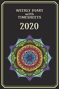Weekly Diary with TimeSheets 2020
