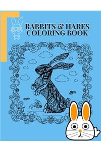 Rabbits and hares Coloring Book