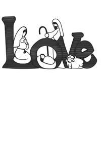 Christmas Jesus Love Lined Notebook