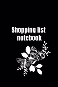 Shopping List Notebook