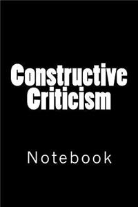 Constructive Criticism
