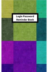 Login Password Reminder Book