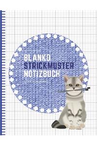 Blanko Strickmuster Notizbuch