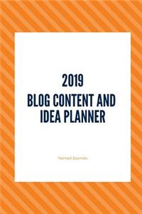 2019 Blog Content and Idea Planner