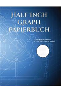 Half Inch Graph Papierbuch