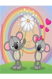 Koalas in Love 2017-2018 Large 18 Month Academic Planner Calendar