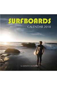 Surfboards Calendar 2018
