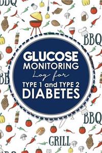 Glucose Monitoring Log for Type 1 and Type 2 Diabetes