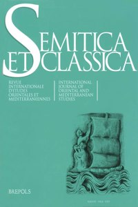 Semitica Et Classica 10