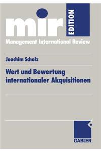 Wert Und Bewertung Internationaler Akquisitionen