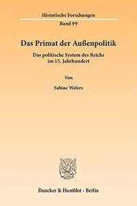 Das Primat Der Aussenpolitik