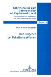 Due Diligence Bei Pakettransaktionen