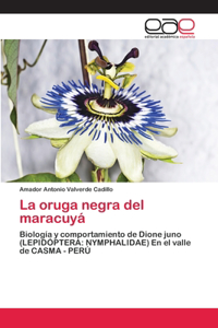 La oruga negra del maracuyá