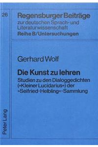 Die Kunst Zu Lehren