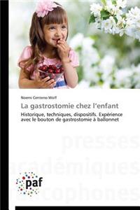 Gastrostomie Chez l'Enfant