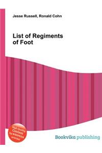 List of Regiments of Foot