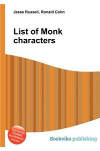 List of Monk Characters