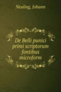 DE BELLI PUNICI PRIMI SCRIPTORUM FONTIB