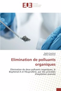 Elimination de polluants organiques