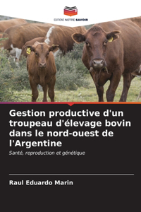Gestion productive d'un troupeau d'élevage bovin dans le nord-ouest de l'Argentine