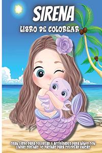 Sirena Libro De Colorear