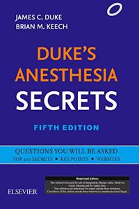 Duke's Anesthesia Secrets 5 Ed.,5/e