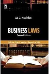BUSINESS LAWS FOR B. COM. (HONS), SEM-I, UNIVERSITY OF DELHI - 2ND EDN