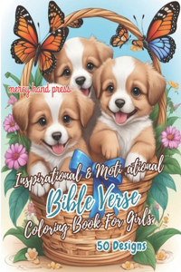 Inspirational And Motivational Bible Verse Coloring Book For Girls