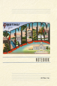 Vintage Lined Notebook Greetings from Kentucky