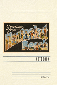 Vintage Lined Notebook Greetings from Nantasket Beach, Mass.