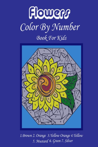 Flowers Color By Number Book For kids