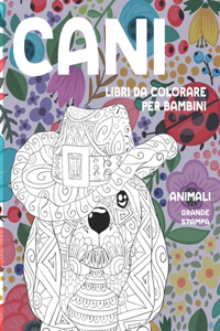 Libri da colorare per bambini - Grande stampa - Animali - Cani