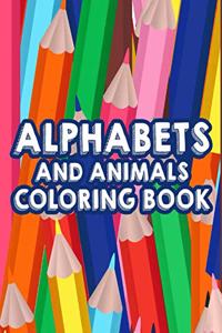 Alphabets And Animals Coloring Book