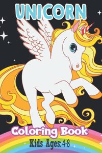 Unicorn Coloring Book Kids Ages