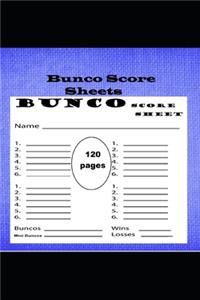 Bunco Score Sheets